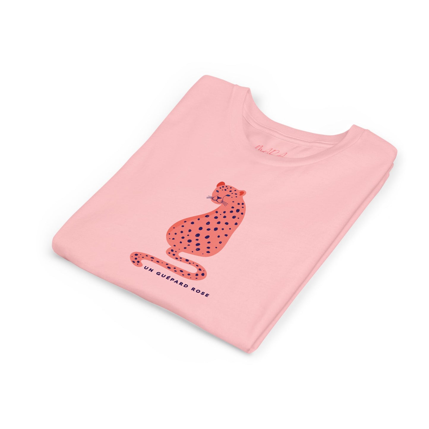 Youth Short Sleeve Tee,  Playful Pink Leopard Design