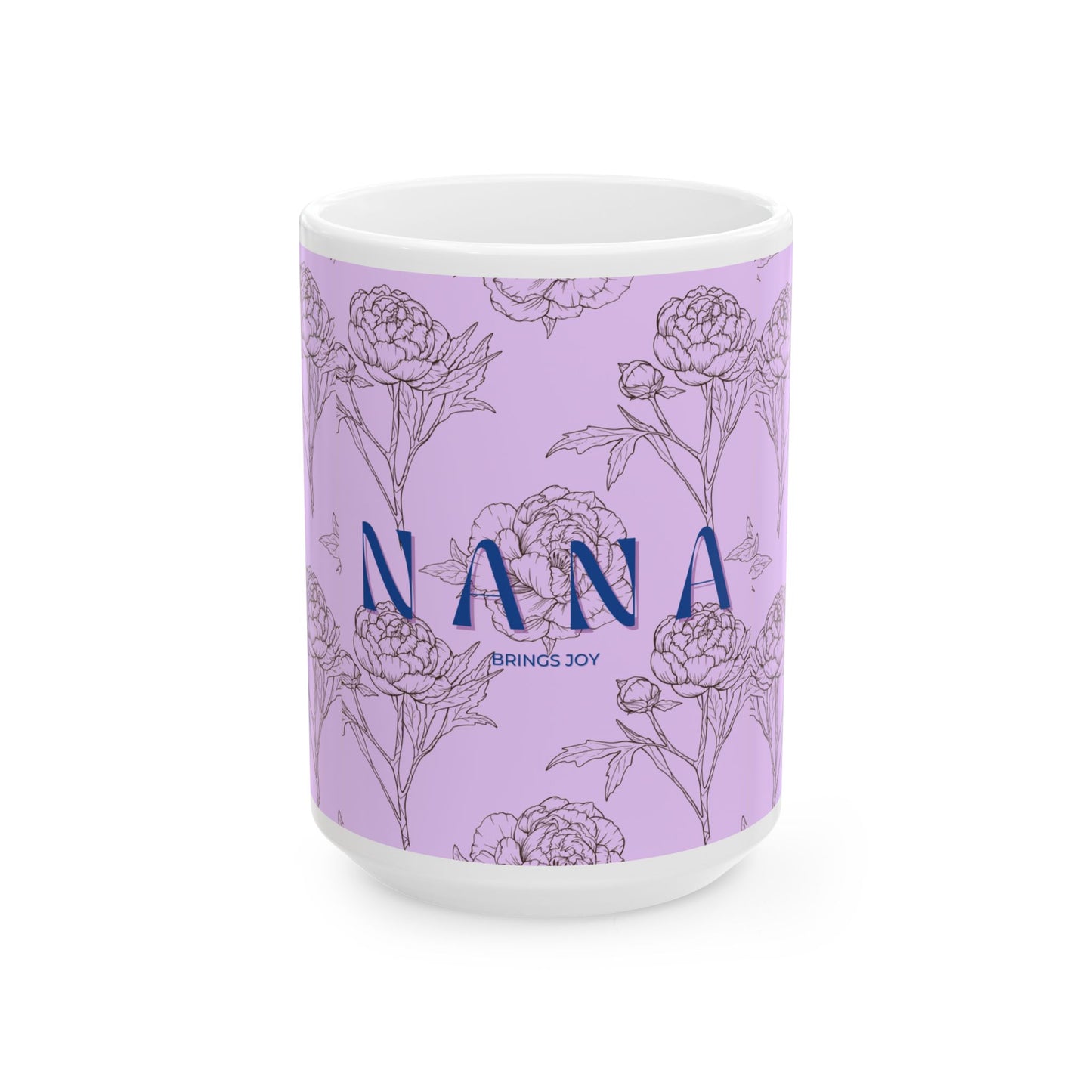 Floral NANA Ceramic Mug, Grandma gift