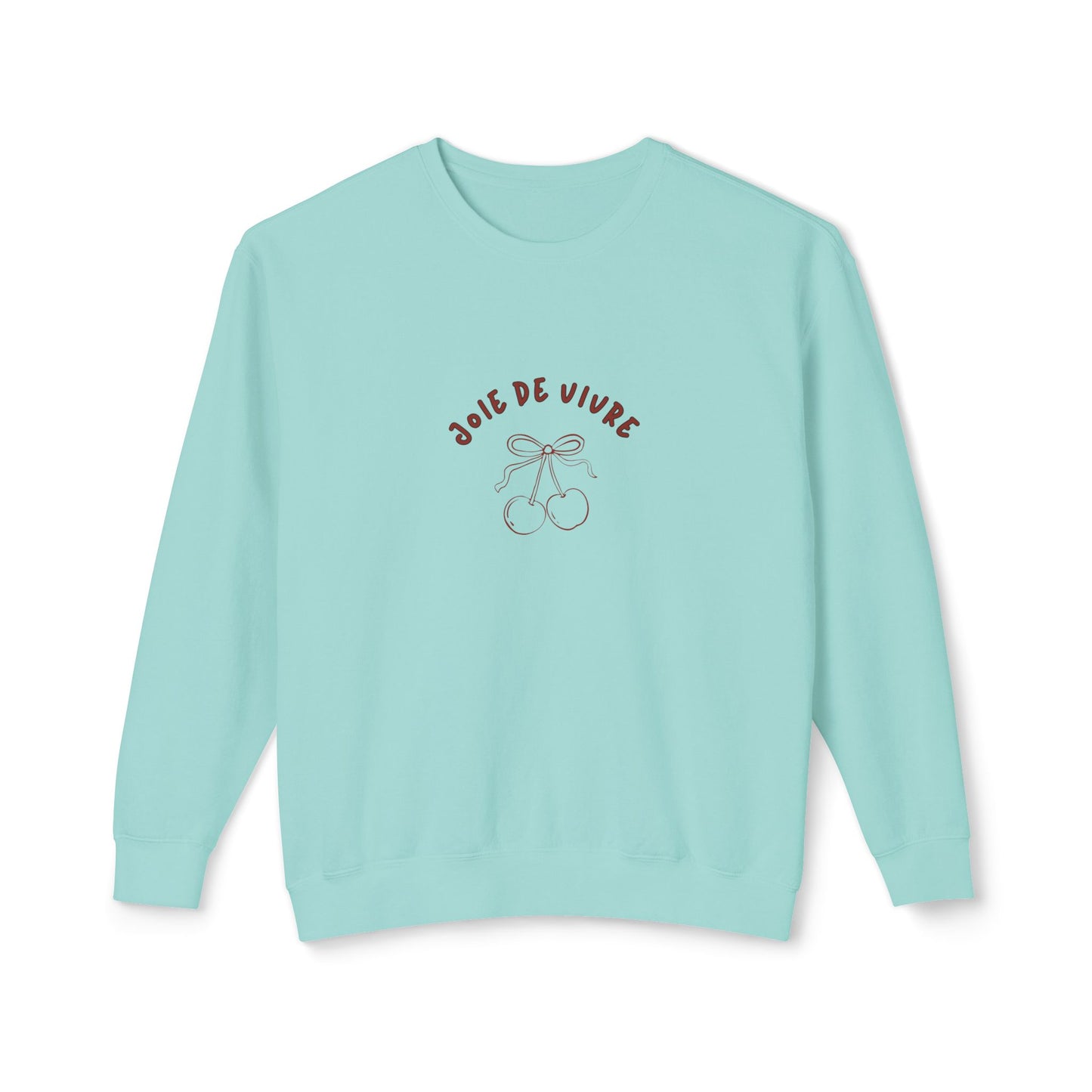 Joie de Vivre Girly sweatshirt, Light Blue 
