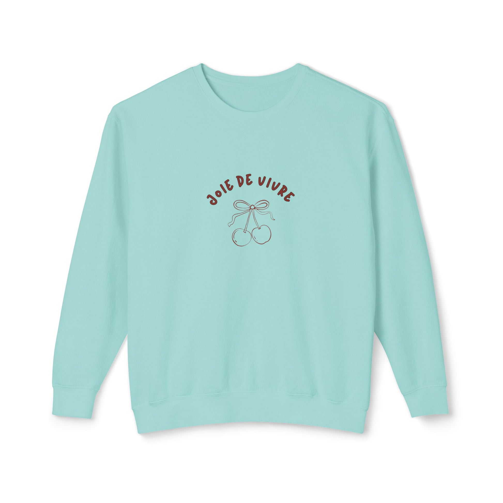 Joie de Vivre Girly sweatshirt, Light Blue 