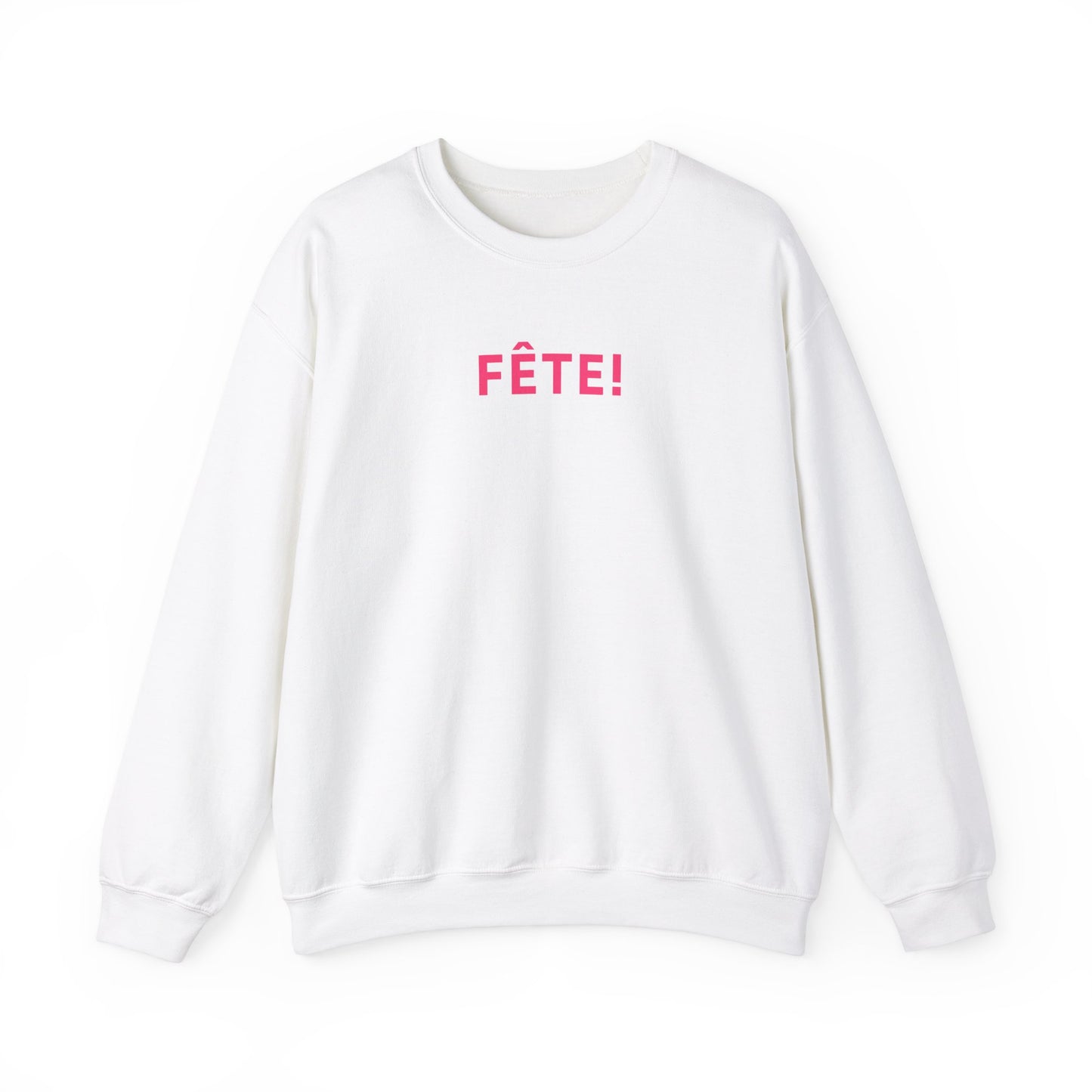 Preppy FÊTE Sweatshirt - Cozy Holiday Party Attire