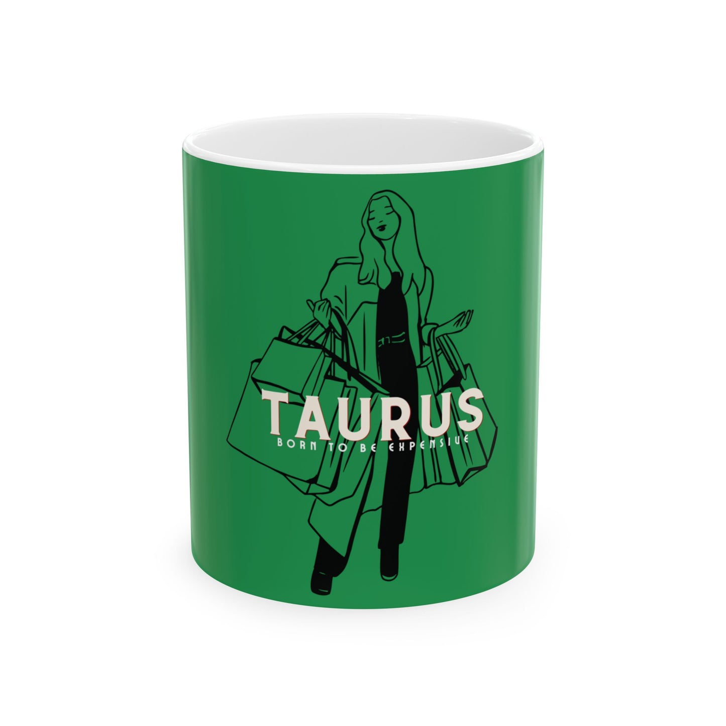 Astrological Wheel TAURUS Lady Mug,  Bday Gift
