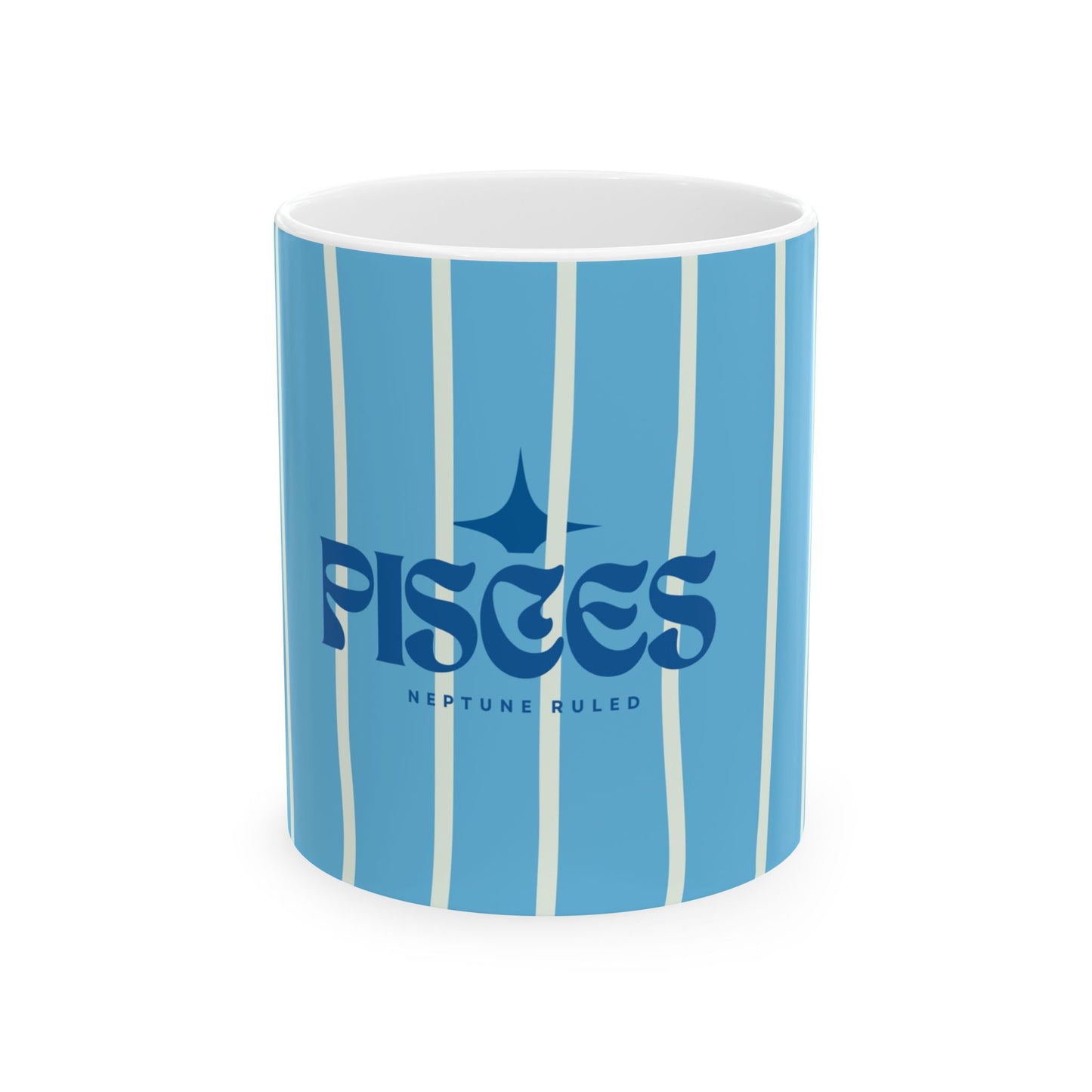 Astrological Wheel PISCES Mug, Whimsical design