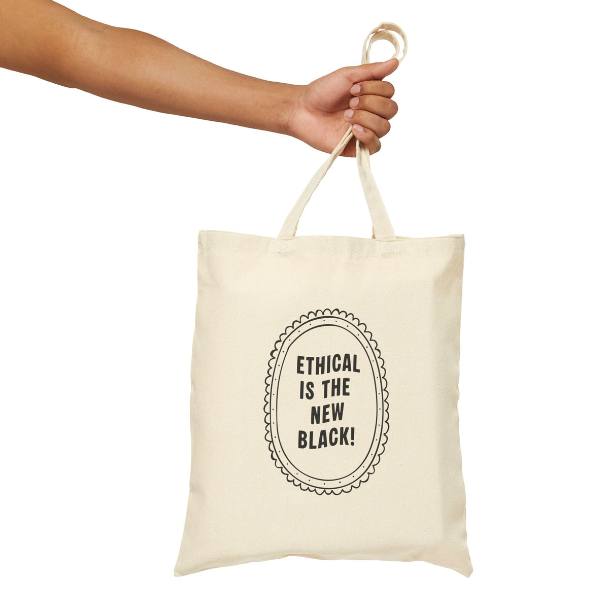 Ethical is the New Black Canvas tote