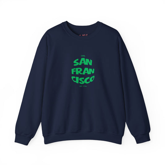 San Francisco Crewneck Sweatshirt, Navy Blue