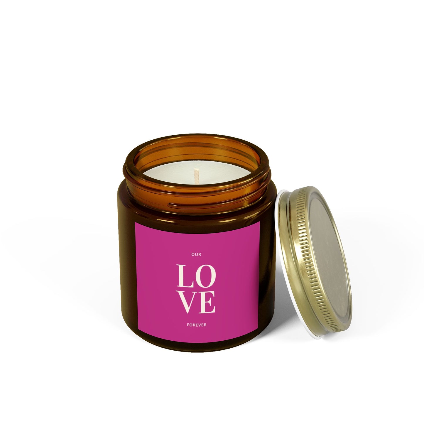 Classic Pink LOVE Scented Candles, Sweet Scents