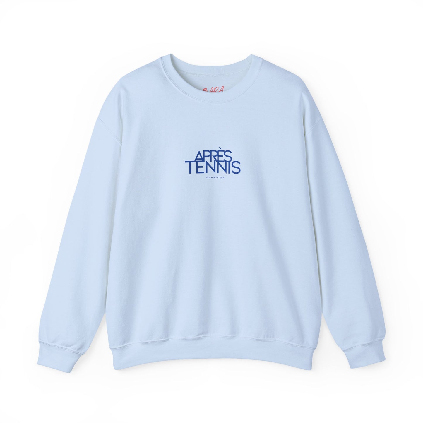Apres Tennis Sweatshirt, Baby Blue