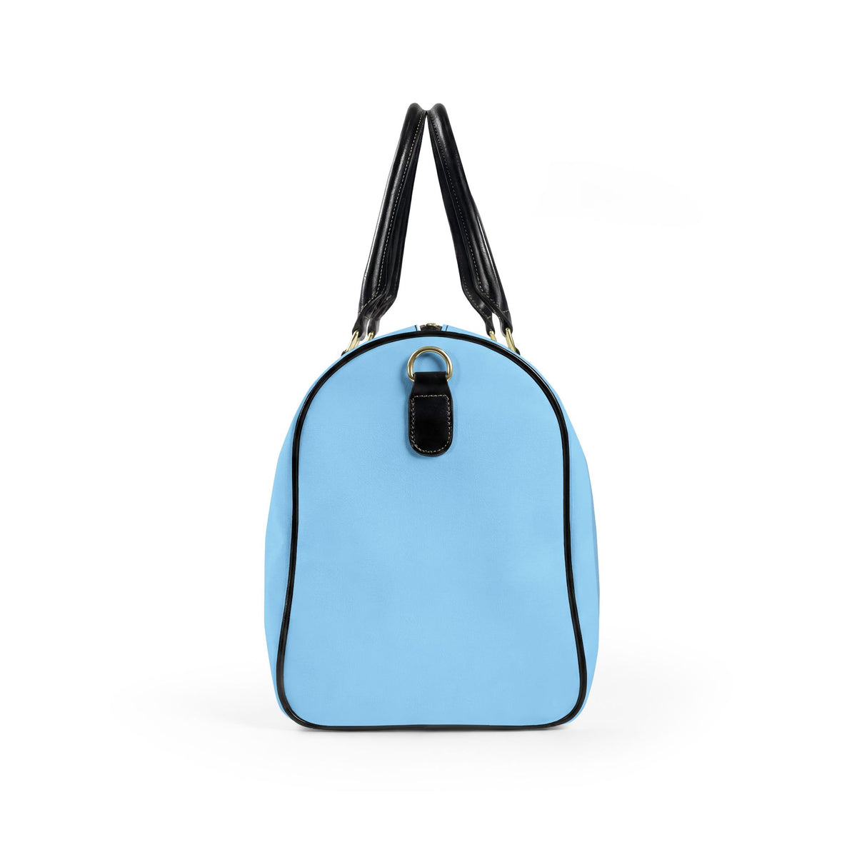 PARIS Je T'aime  Faux Leather Travel Bag – Chic Powder BLUE Weekender Duffle