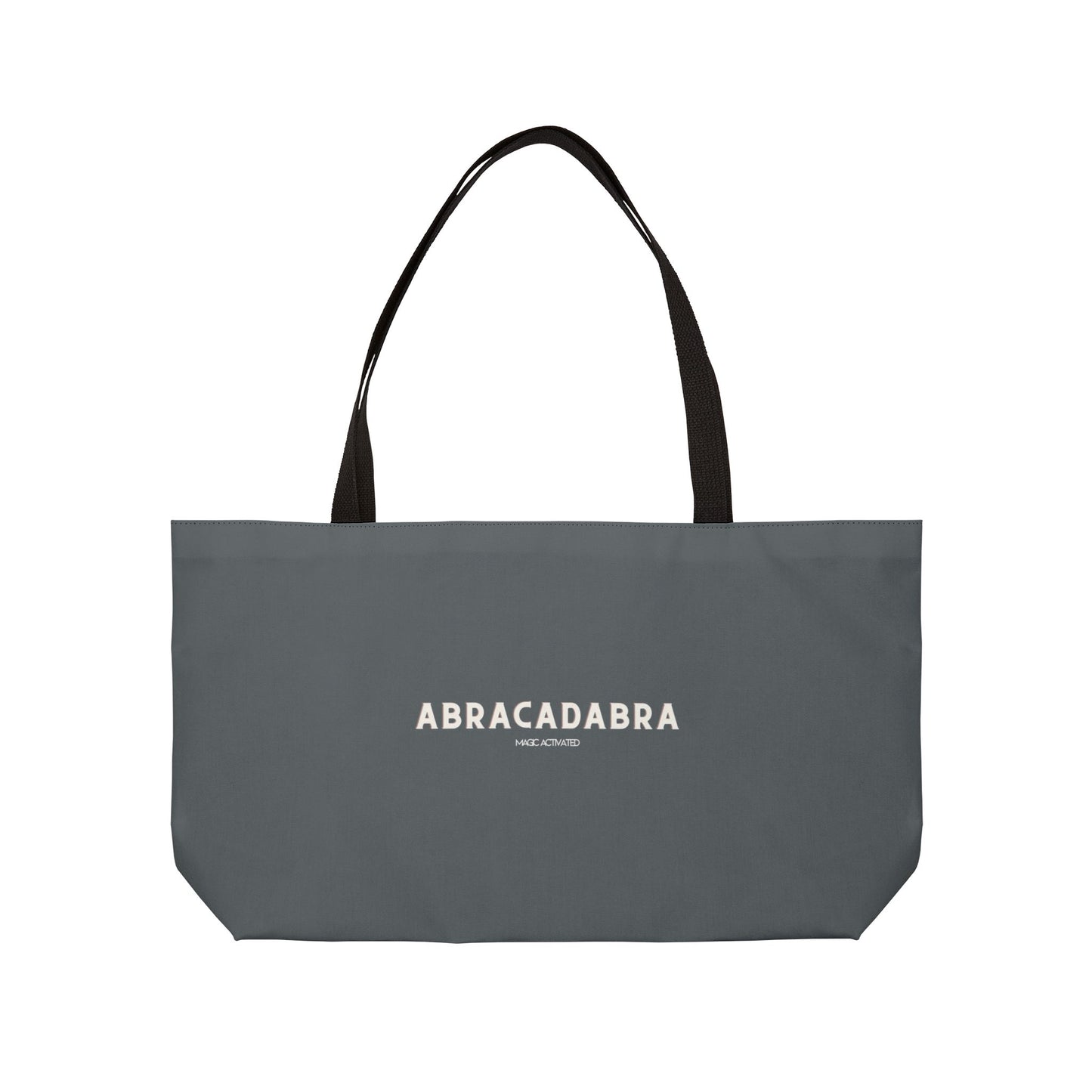 Grey ABRACADABRA Oversized Tote Bag, Stylish Carryall