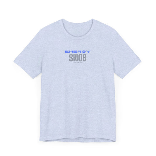 ENERGY SNOB Unisex Cotton Tee | Yoga Wear