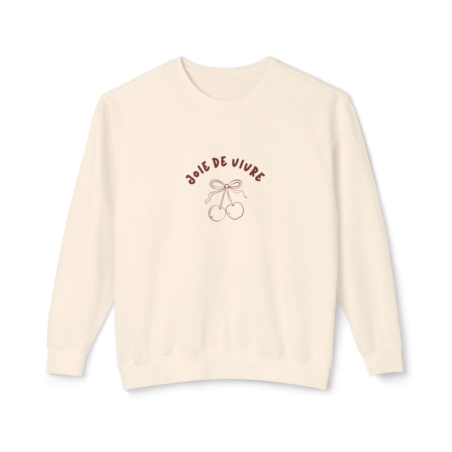 Joie de Vivre Girly sweatshirt, Ivory 