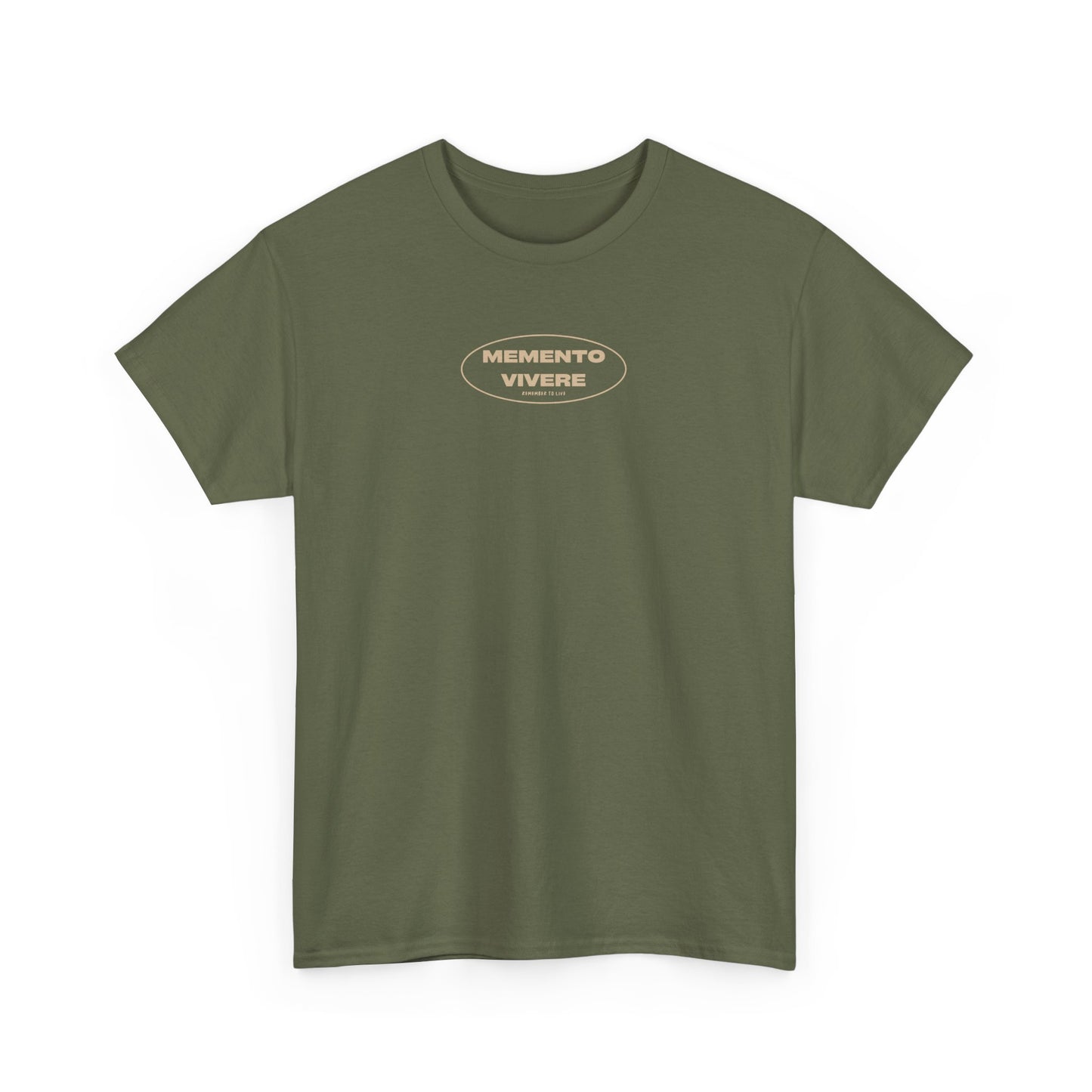 Stoic Men's Tee "Remember to Live", Tan