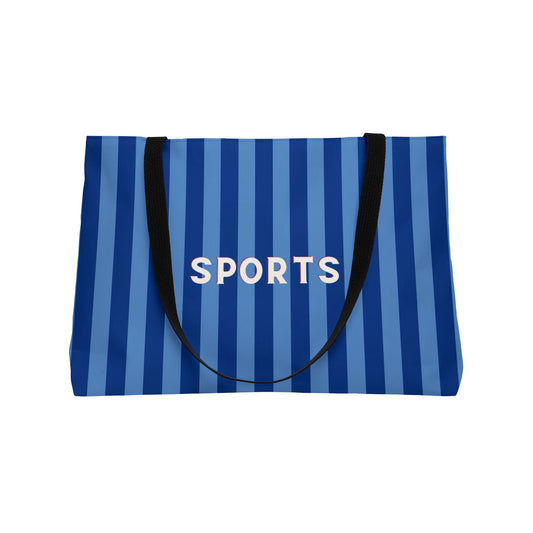 Preppy Oversized SPORTS Tote - Royal Blue