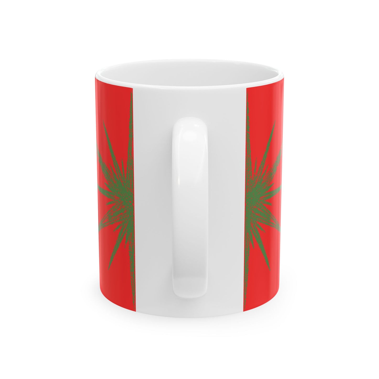 Holiday 'Good Tidings' Ceramic Mug — Festive Red Christmas Coffee Cup (11oz/15oz)