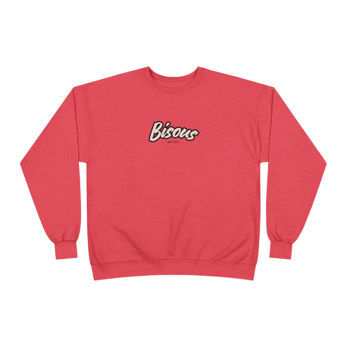 Cozy BISOUS Crewneck Sweatshirt, French Preppy