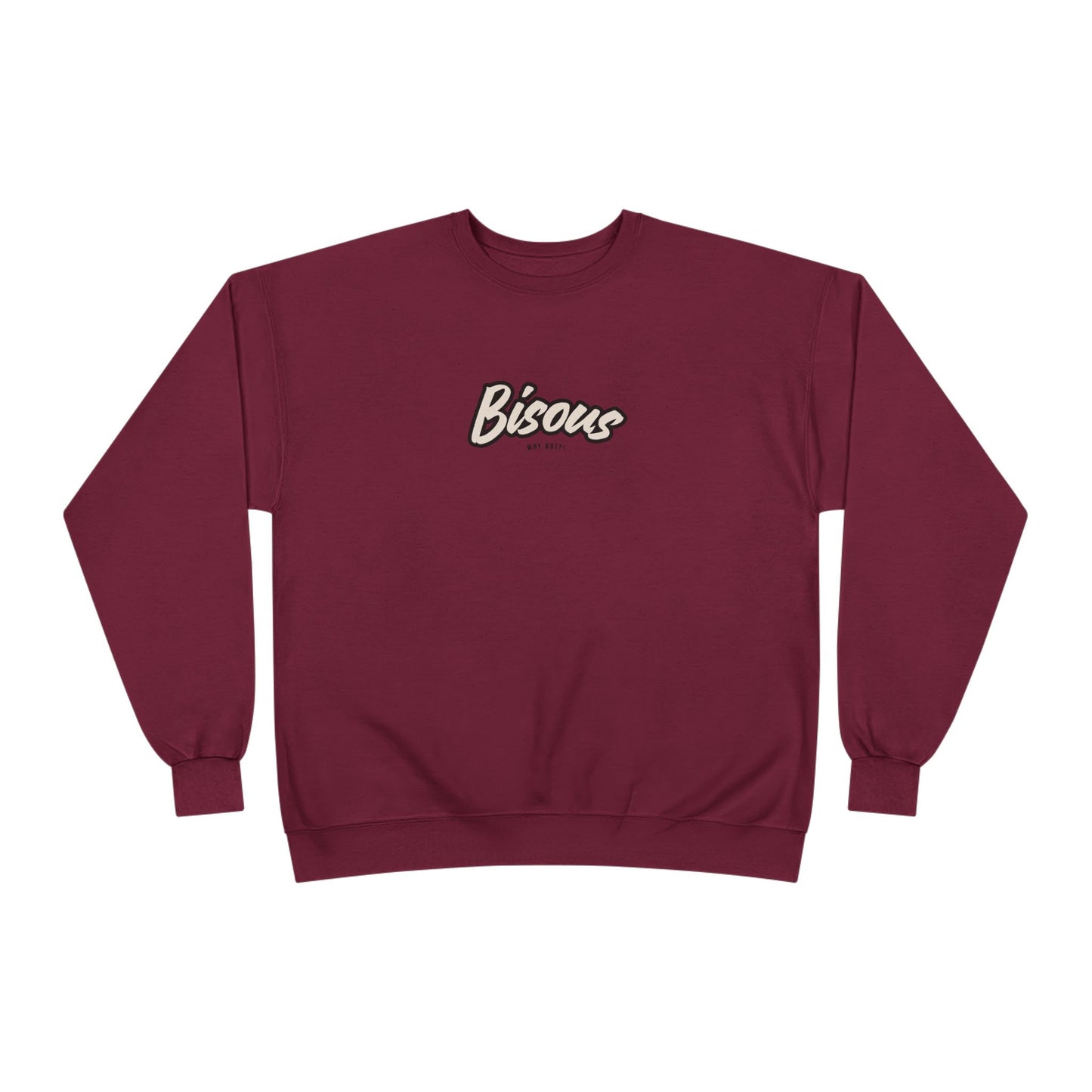 Cozy BISOUS Crewneck Sweatshirt, French Preppy