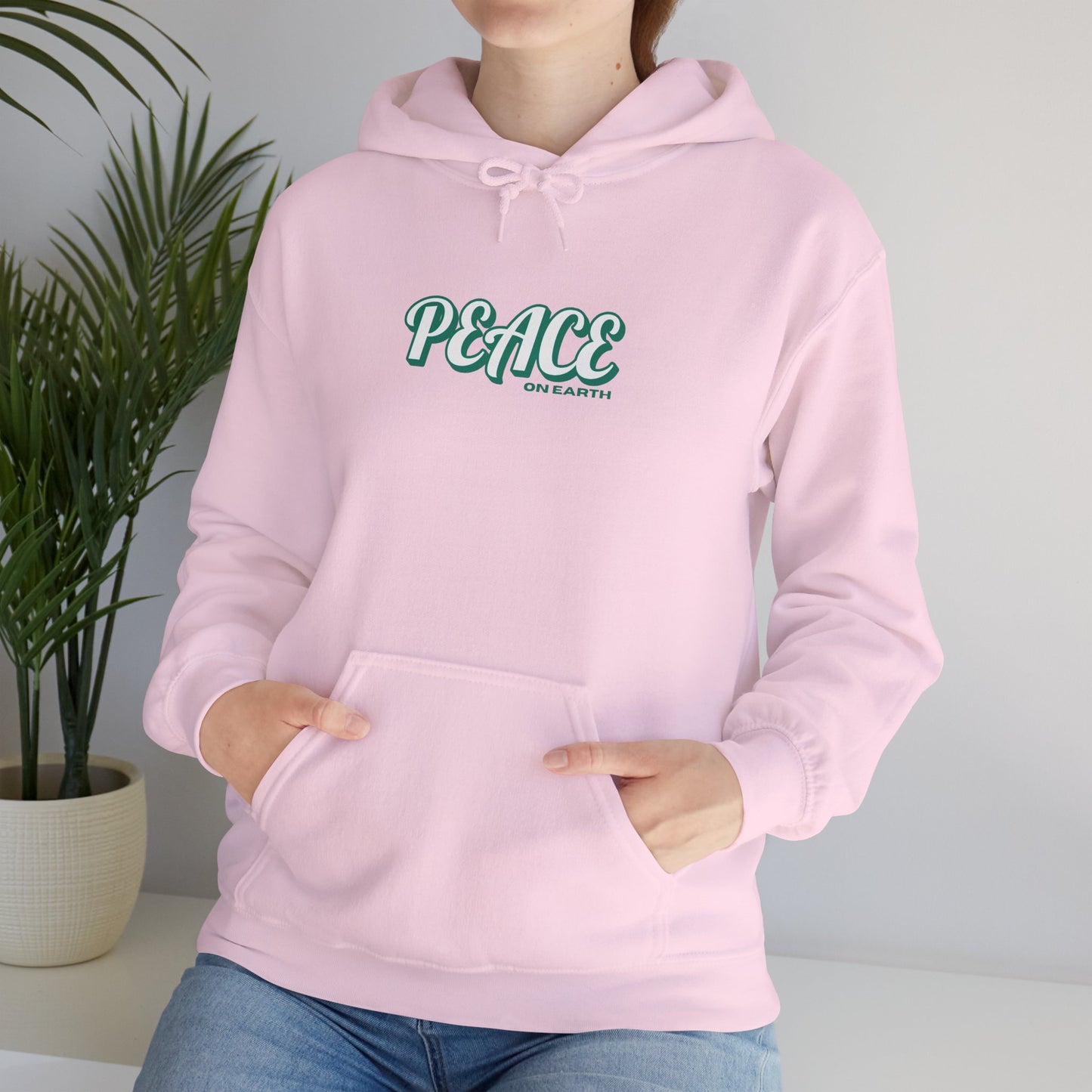 Peace on Earth Holiday Hoodie, Preppy Holiday