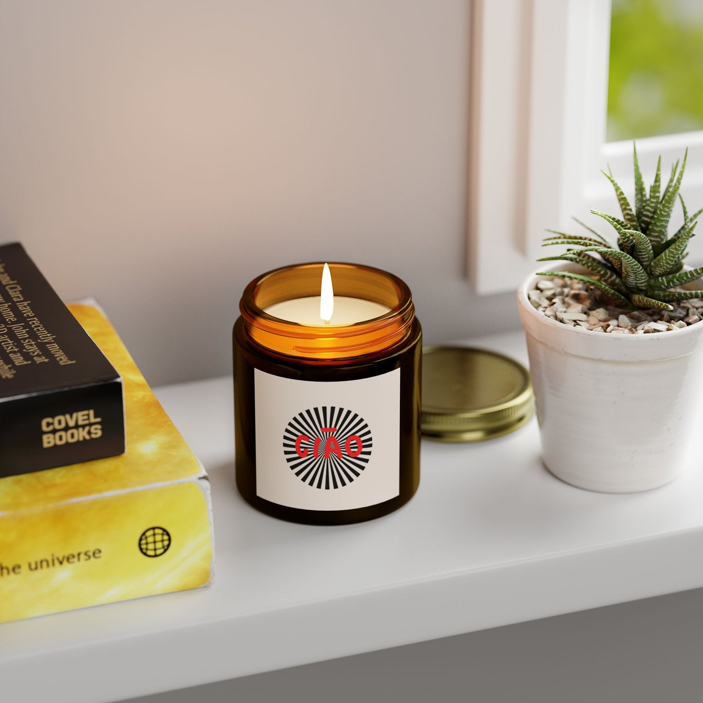 Graphic CIAO Scented Candle, Housewarming Gift