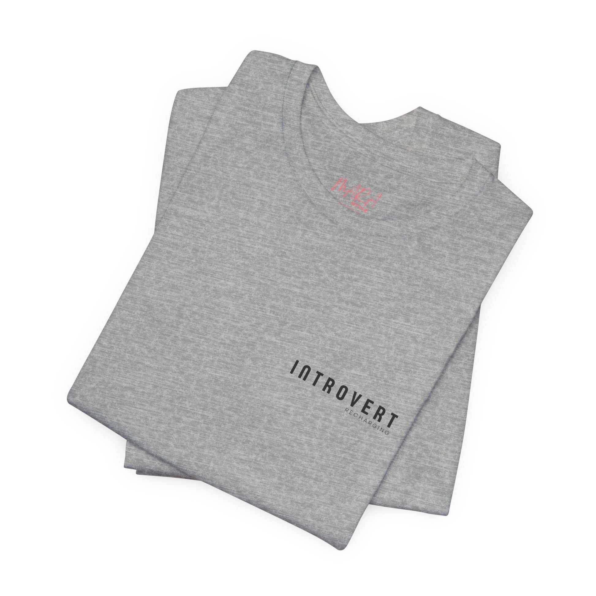 Introvert Recharging Tee, Athletic Grey