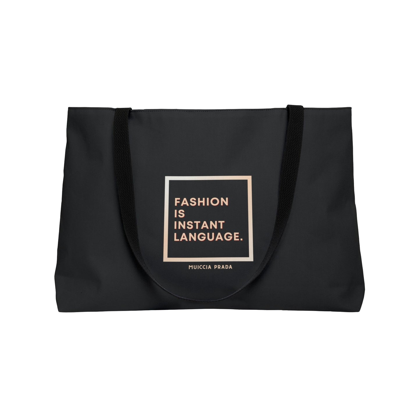 Muccia Prada Quote Fashionista Tote 