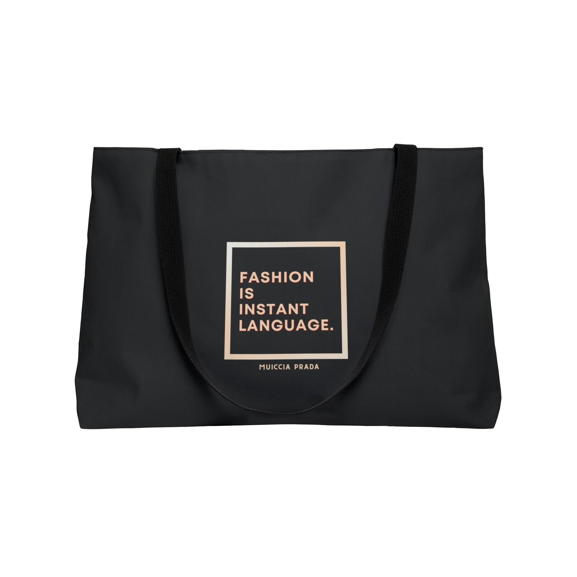Muccia Prada Quote Fashionista Tote 