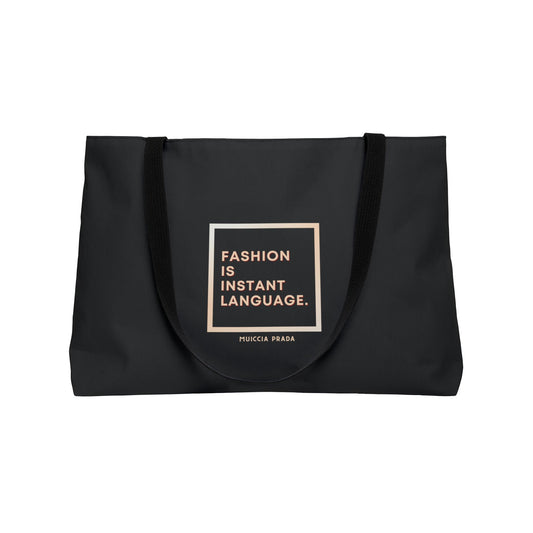 Muccia Prada Quote Fashionista Tote 