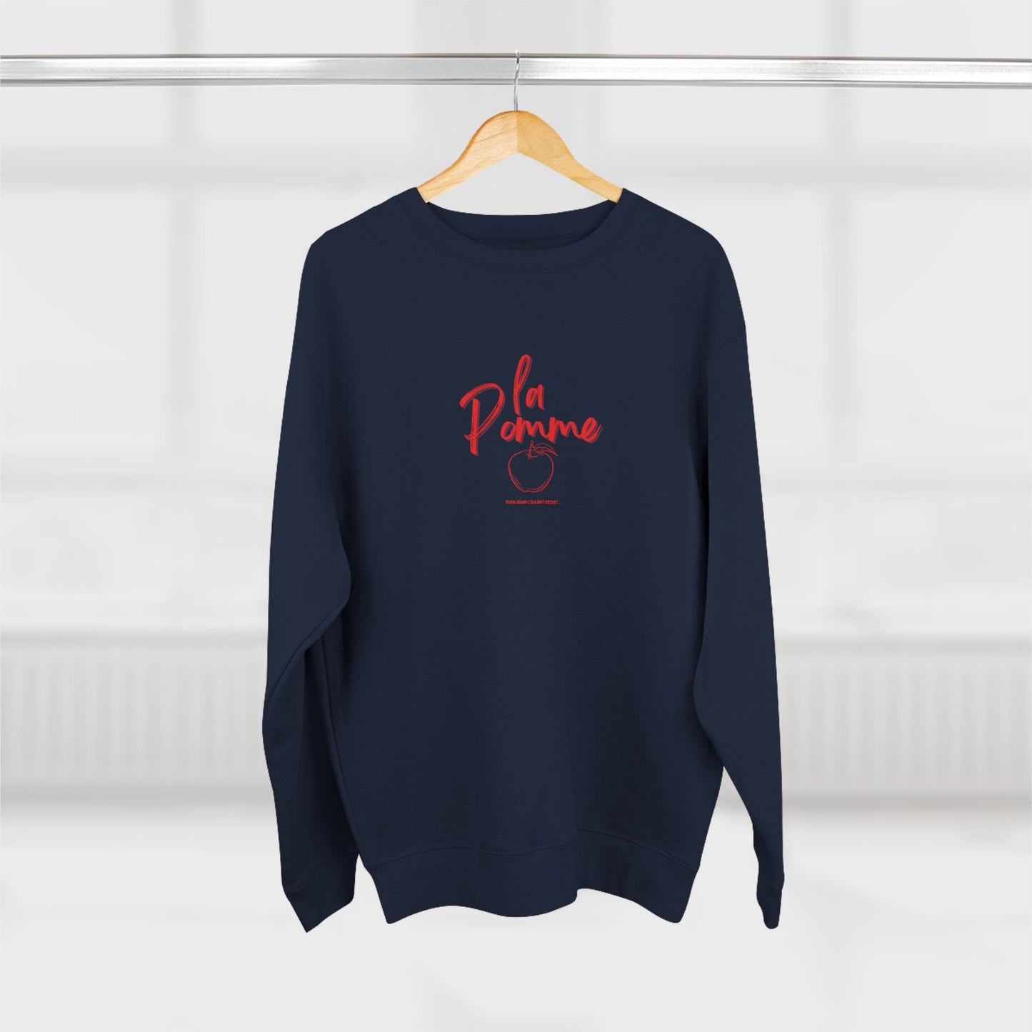 La Pomme Crewneck Sweatshirt, French Preppy