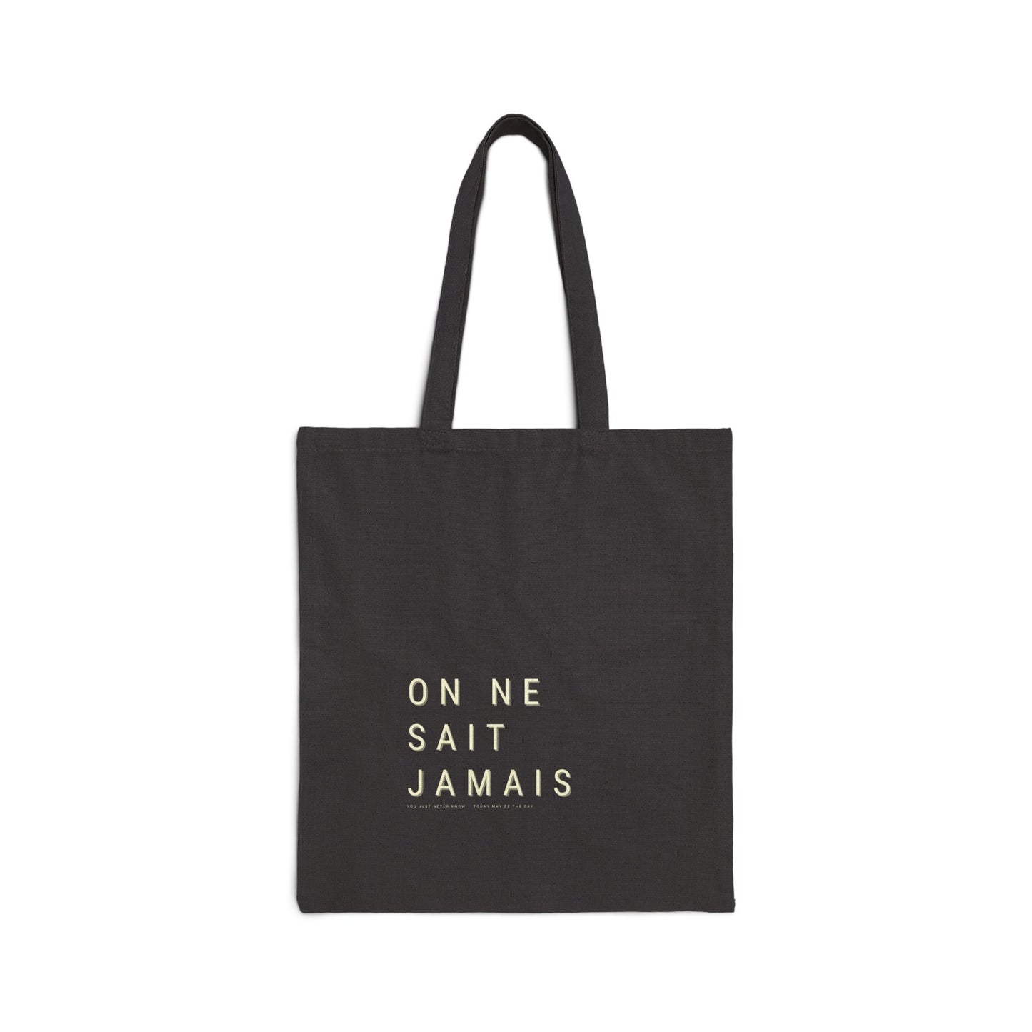 French Minimalist Tote Bag, On ne sait jamais