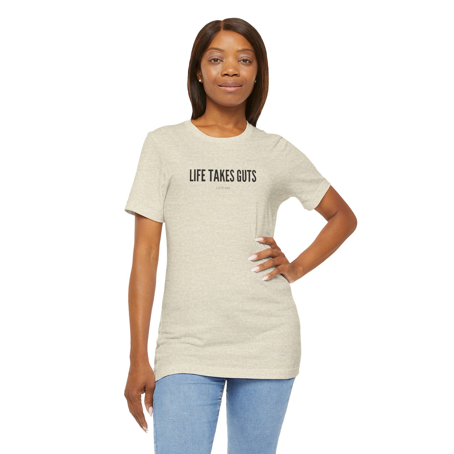 Lucille Ball Life Takes Guts Unisex Tee