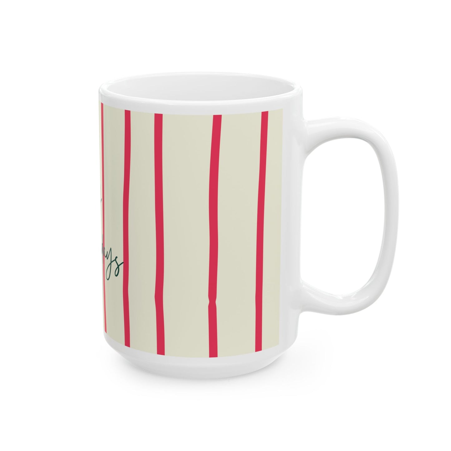 Happy Holidays Whimiscal Mug, Festive Hanukkah