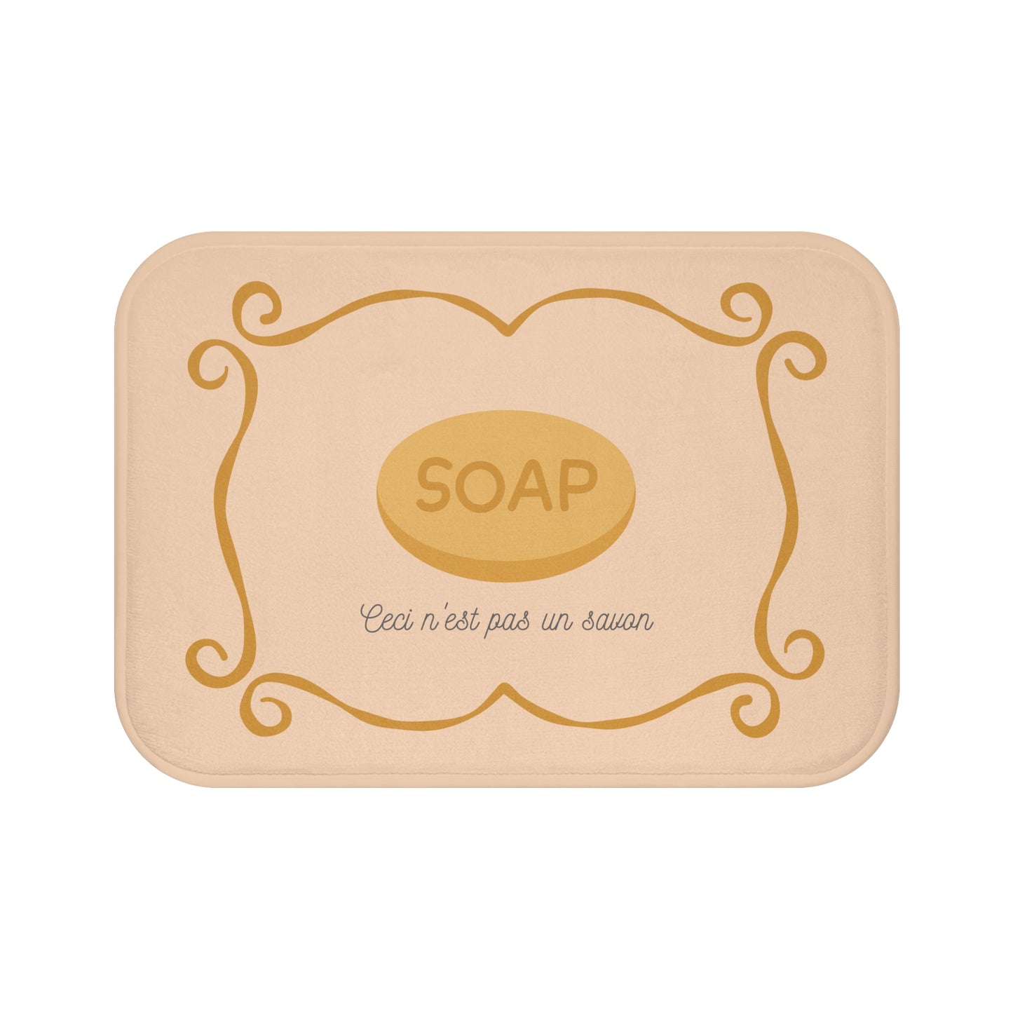 René Magritte-Inspired Bath Mat