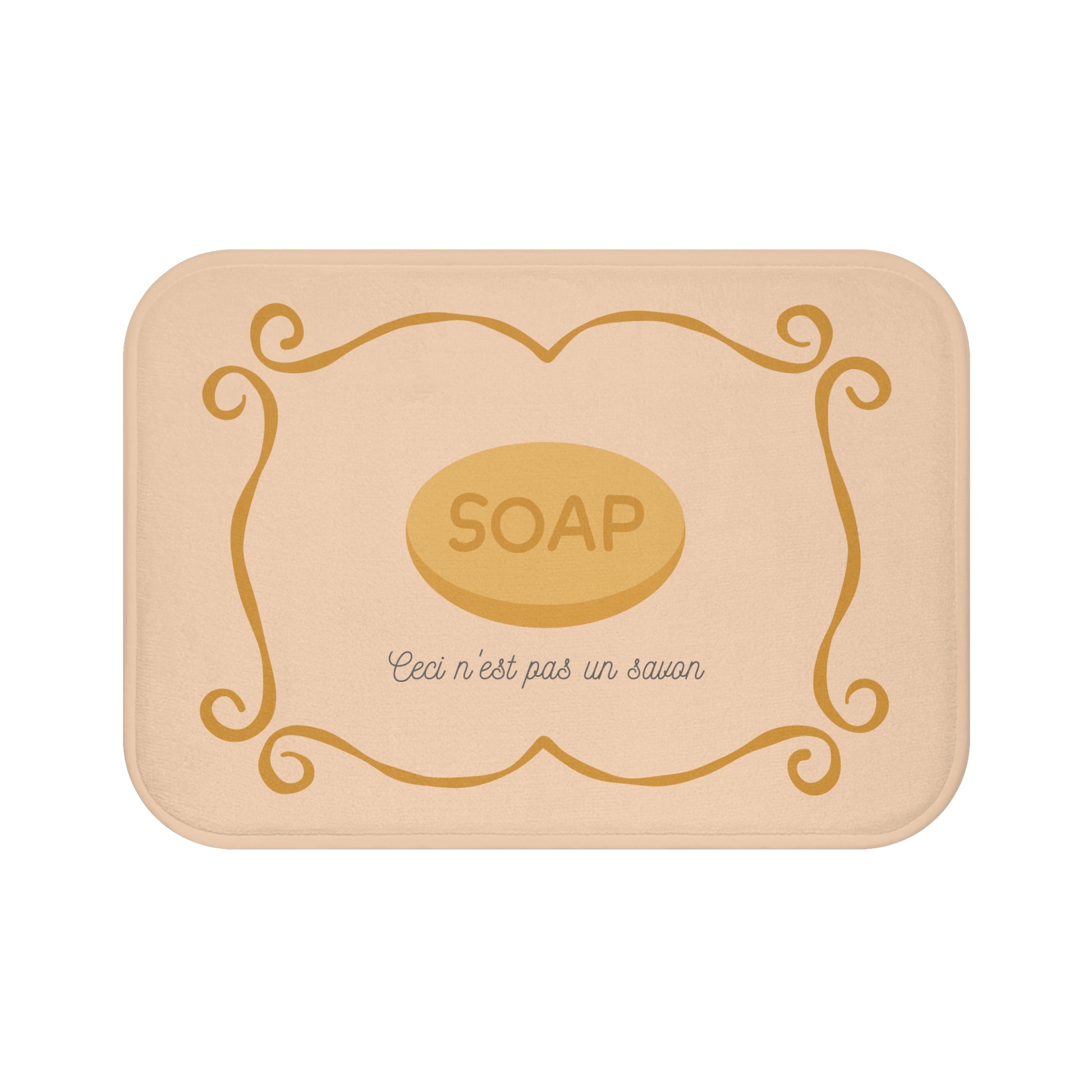 René Magritte-Inspired Bath Mat
