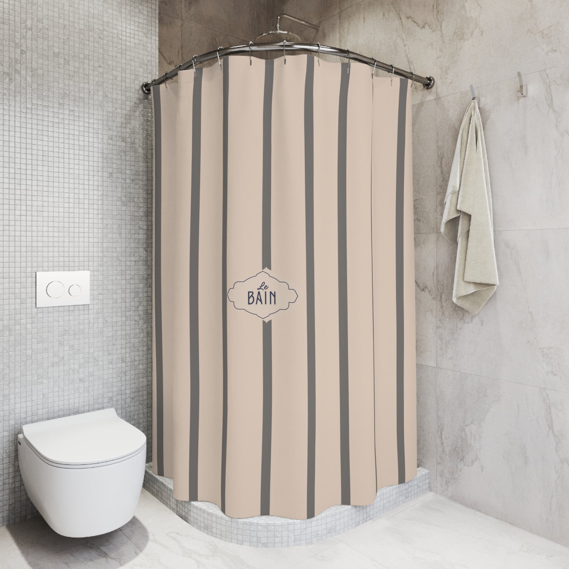 French Elegant Shower Curtain, GREY