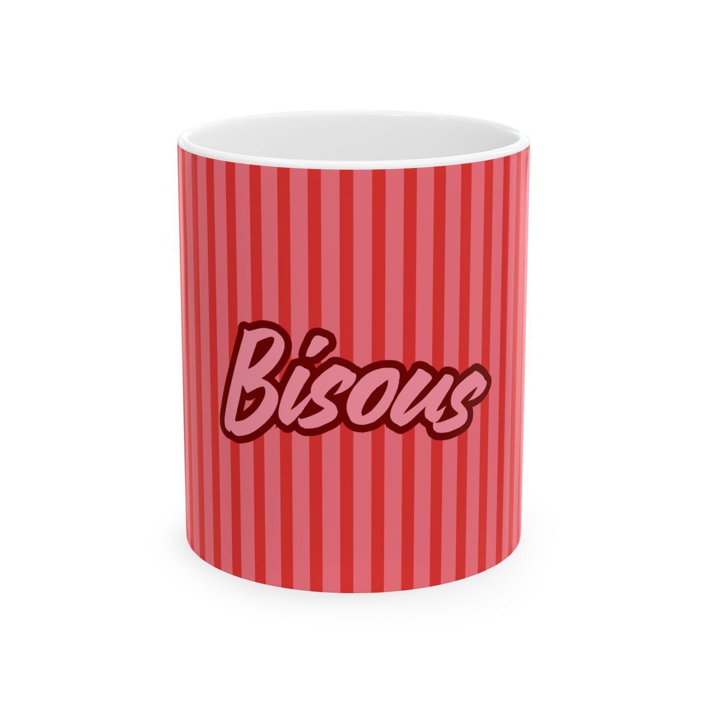 Coffee Mug BISOUS Kisses, Mug for Lovers
