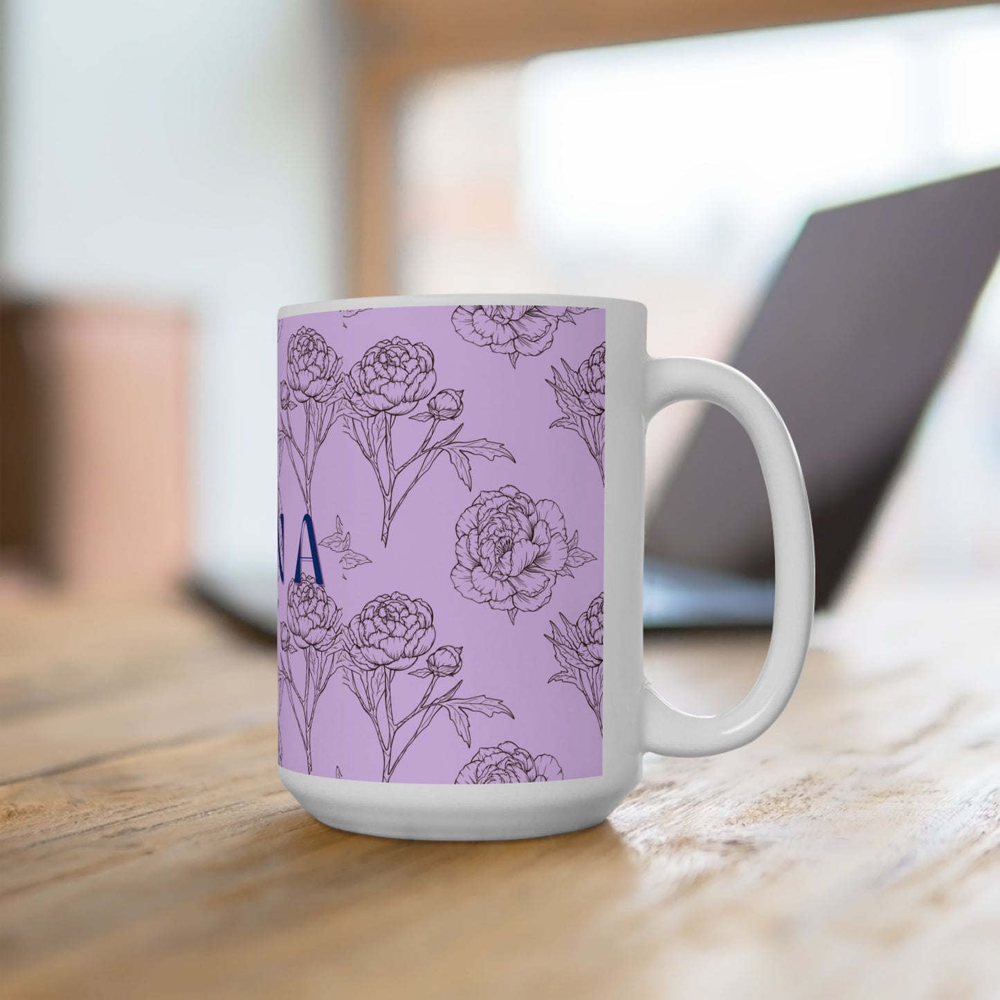 Floral NANA Ceramic Mug, Grandma gift