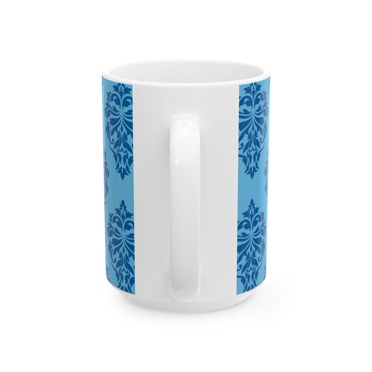 Ceramic Mug, BLUE Queen Elizabeth's Never Complain, Never Explain Motto Mug