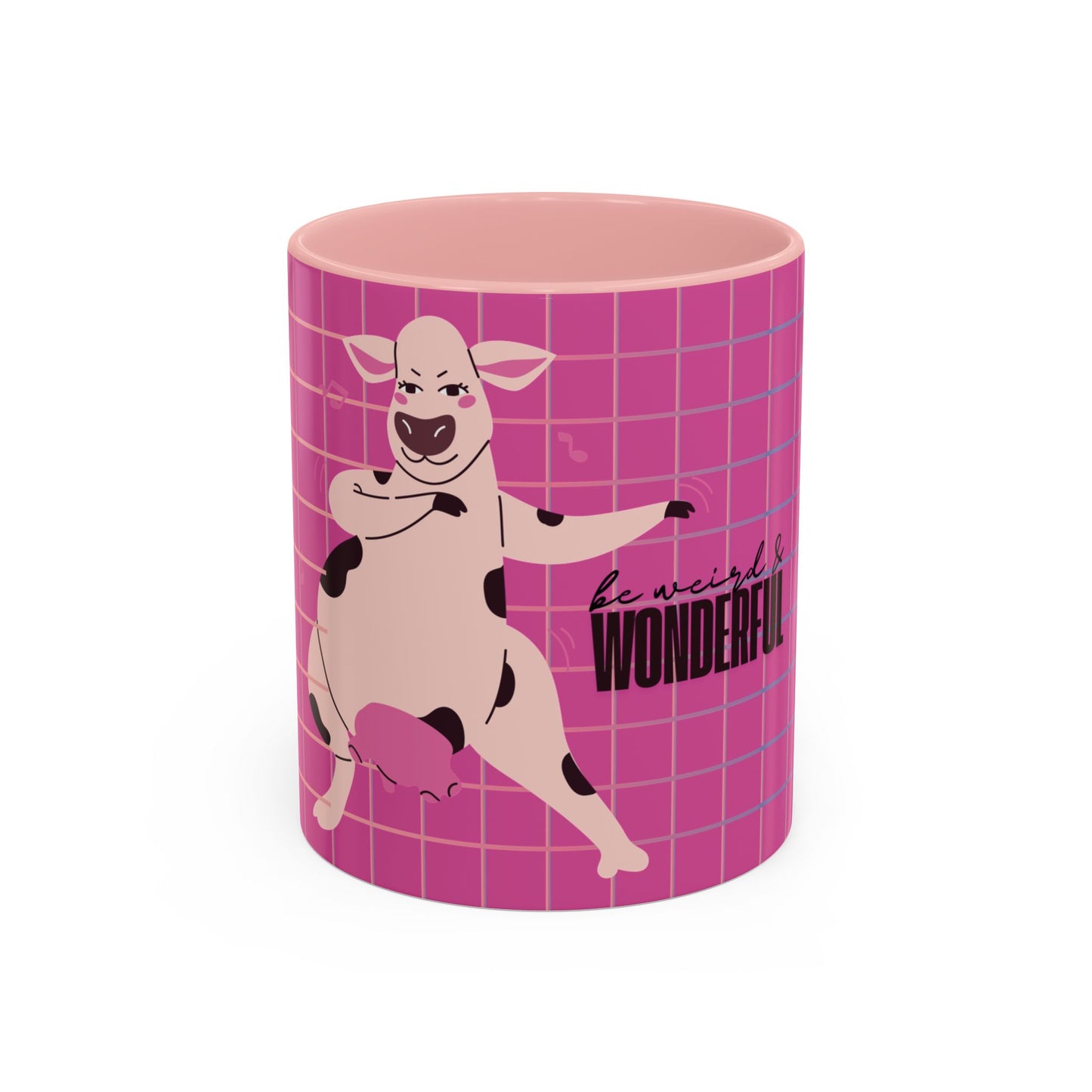 Pink Cow 'Be Weird & Wonderful' Accent Coffee Mug — Fun Kid's Mug
