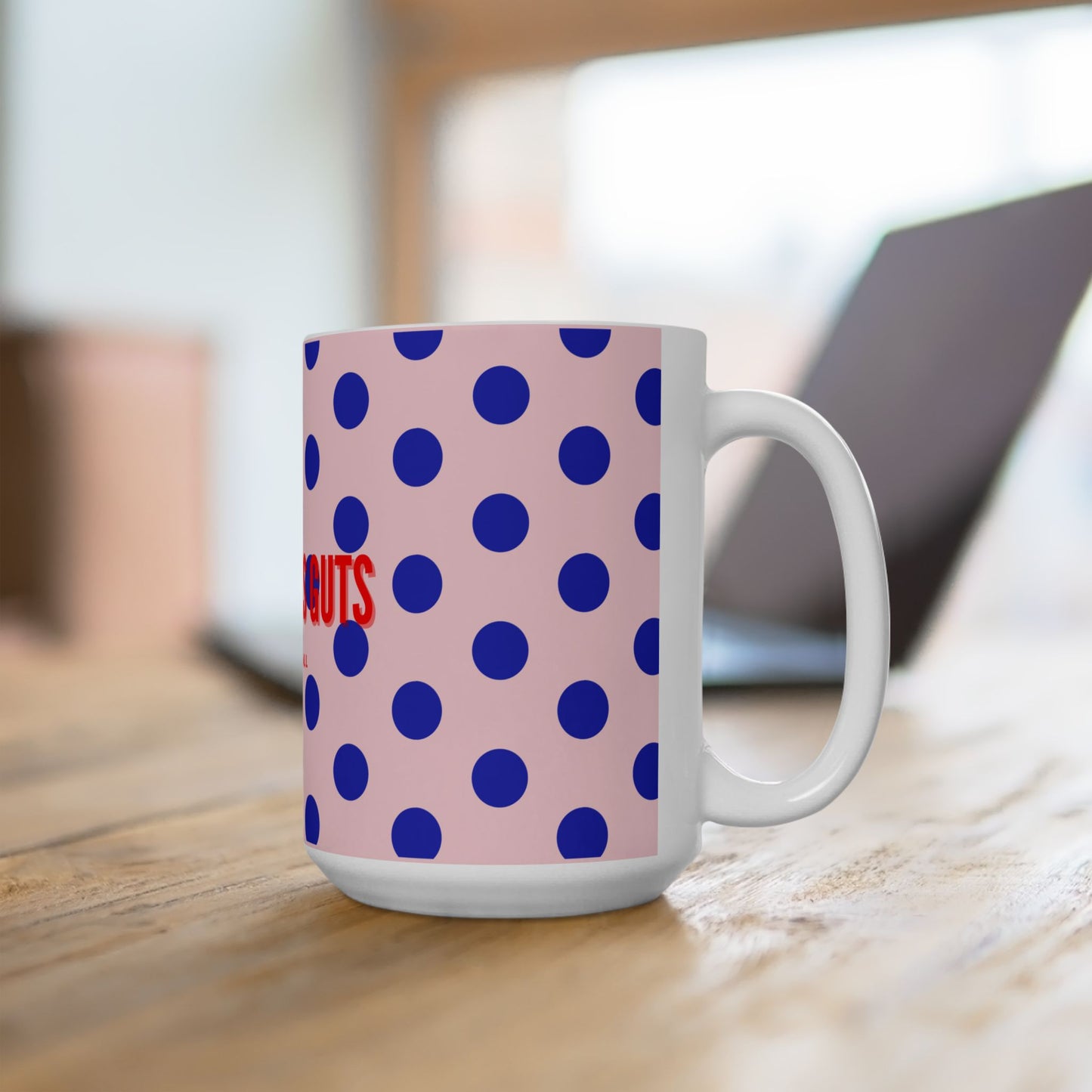 Lucille Ball Bold Coffee Cup, "Life takes guts"