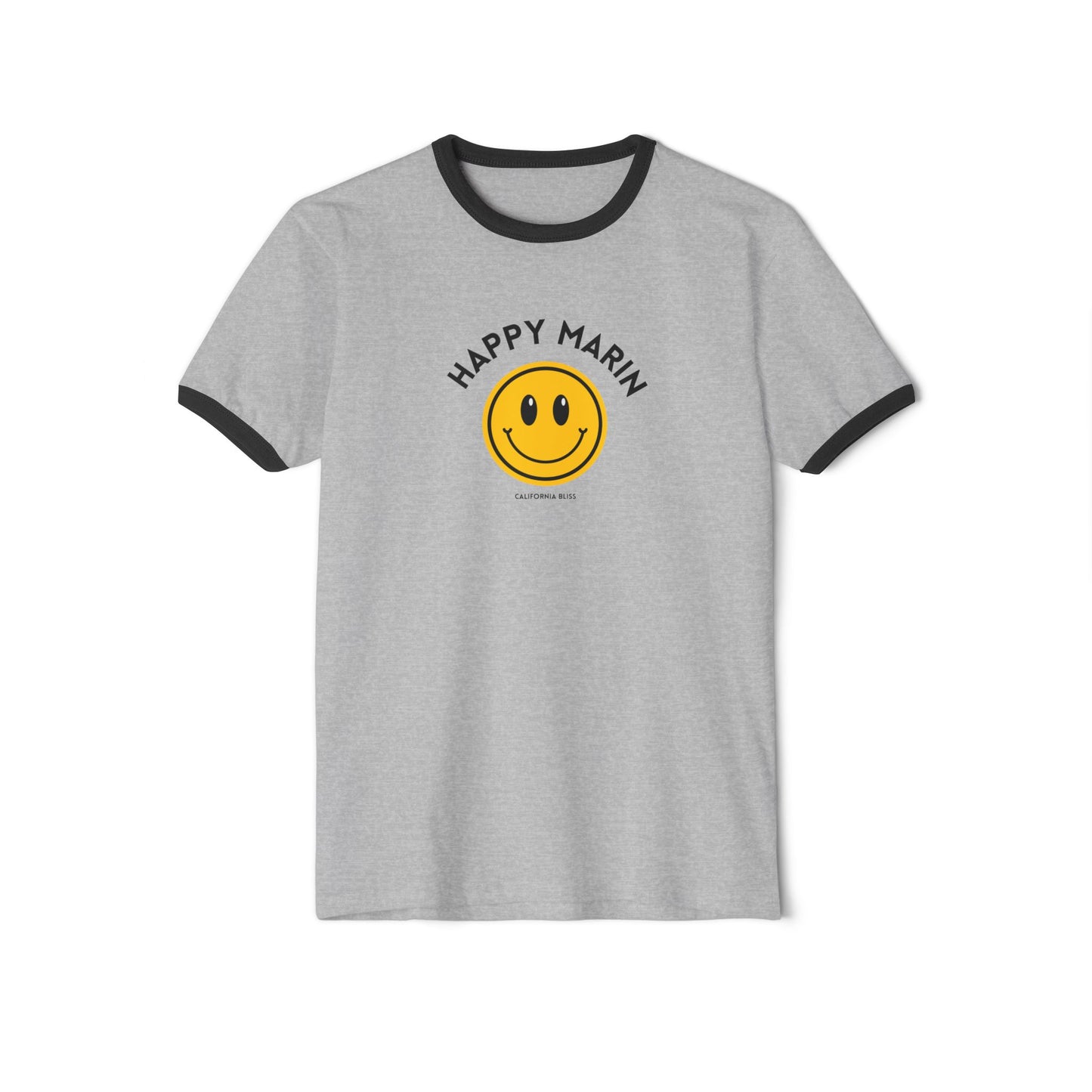 Happy Marin California Bliss Ringer T-Shirt, Unisex