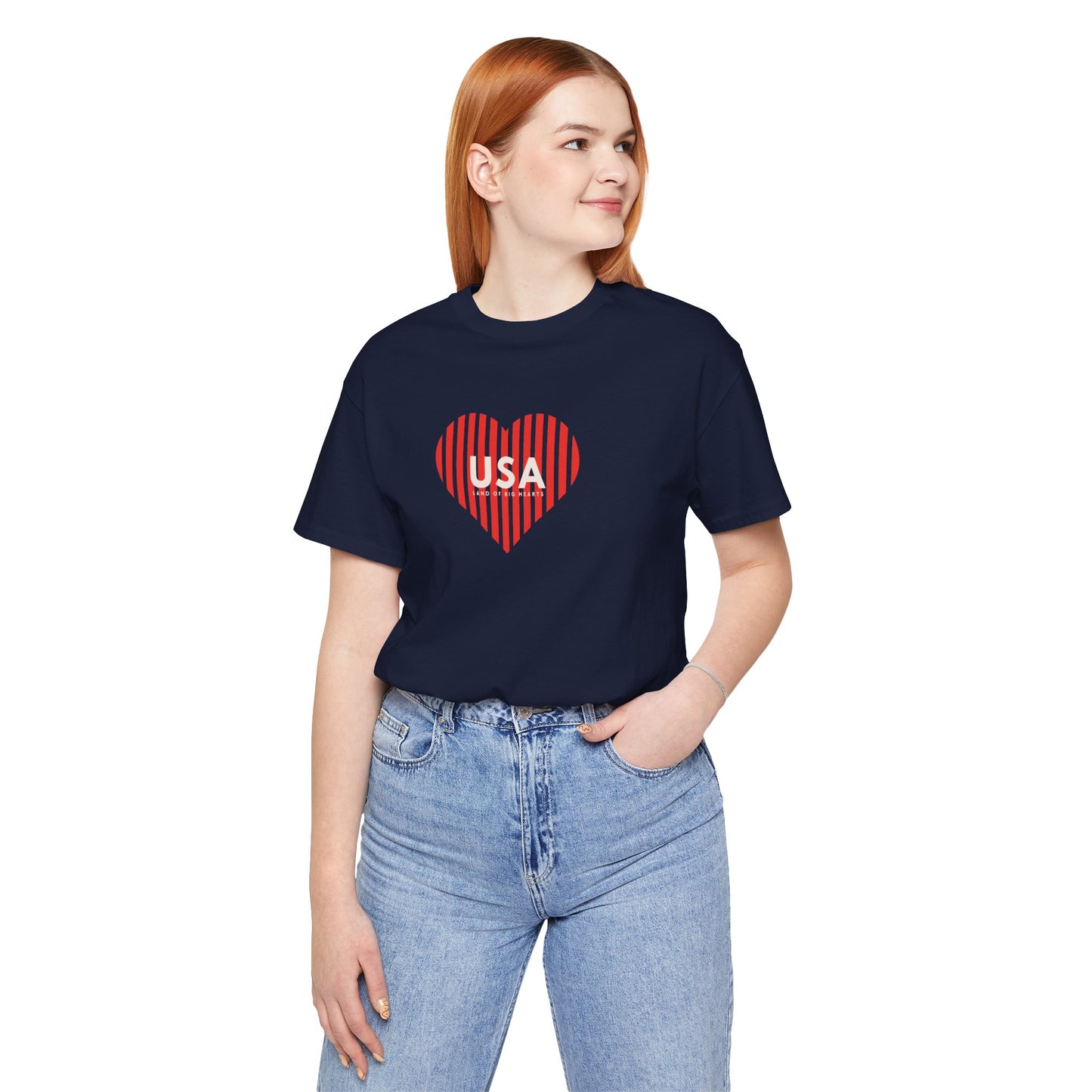 Team USA Heart Tshirt, Patriotic Shirt