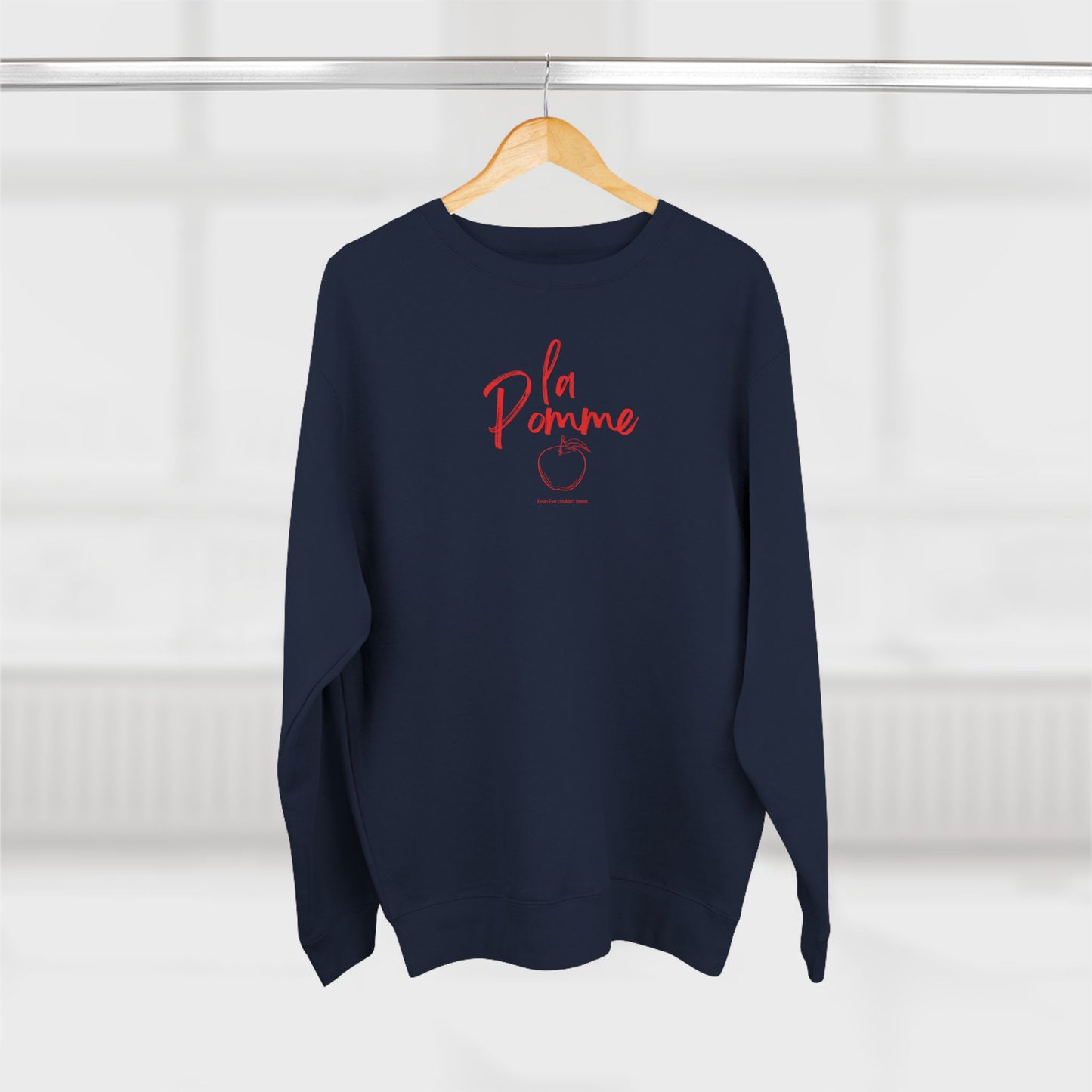 La Pomme  Crewneck Sweatshirt, French Preppy