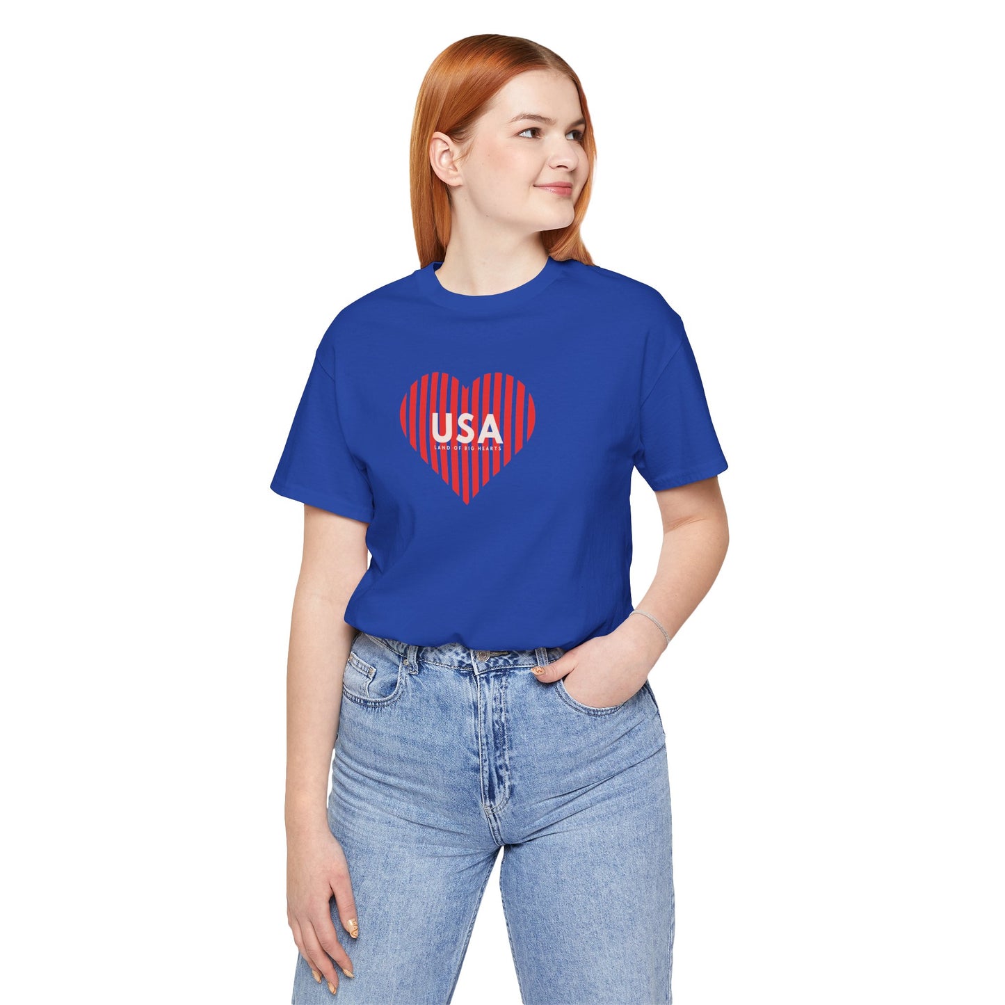 Team USA Heart Tshirt, Patriotic Shirt