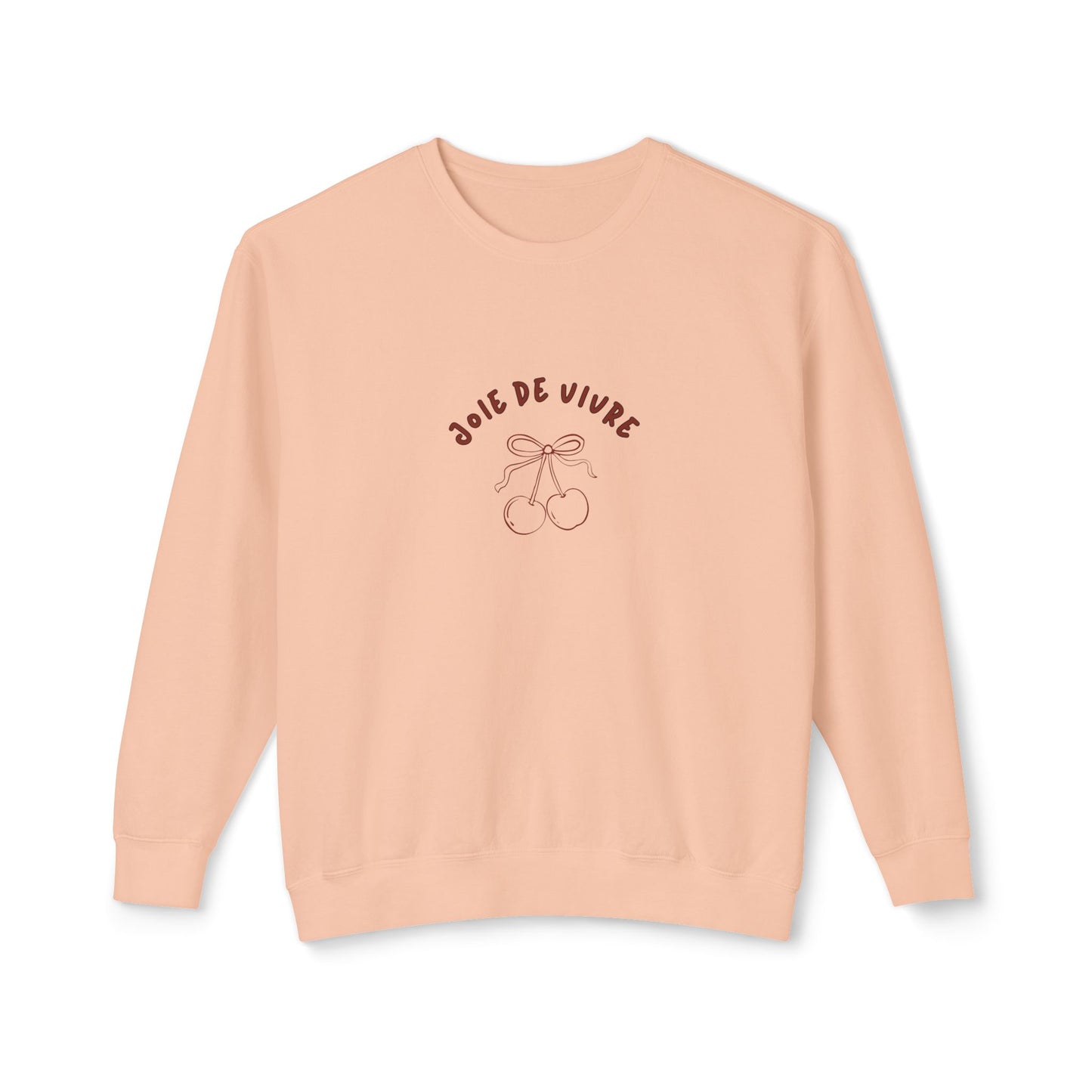 Joie de Vivre Girly sweatshirt, Peach