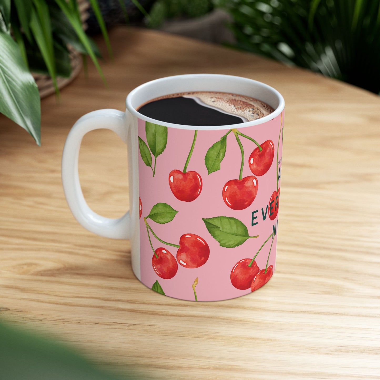 Playful Cherry Mug, What are girls made of? -Everything Nice