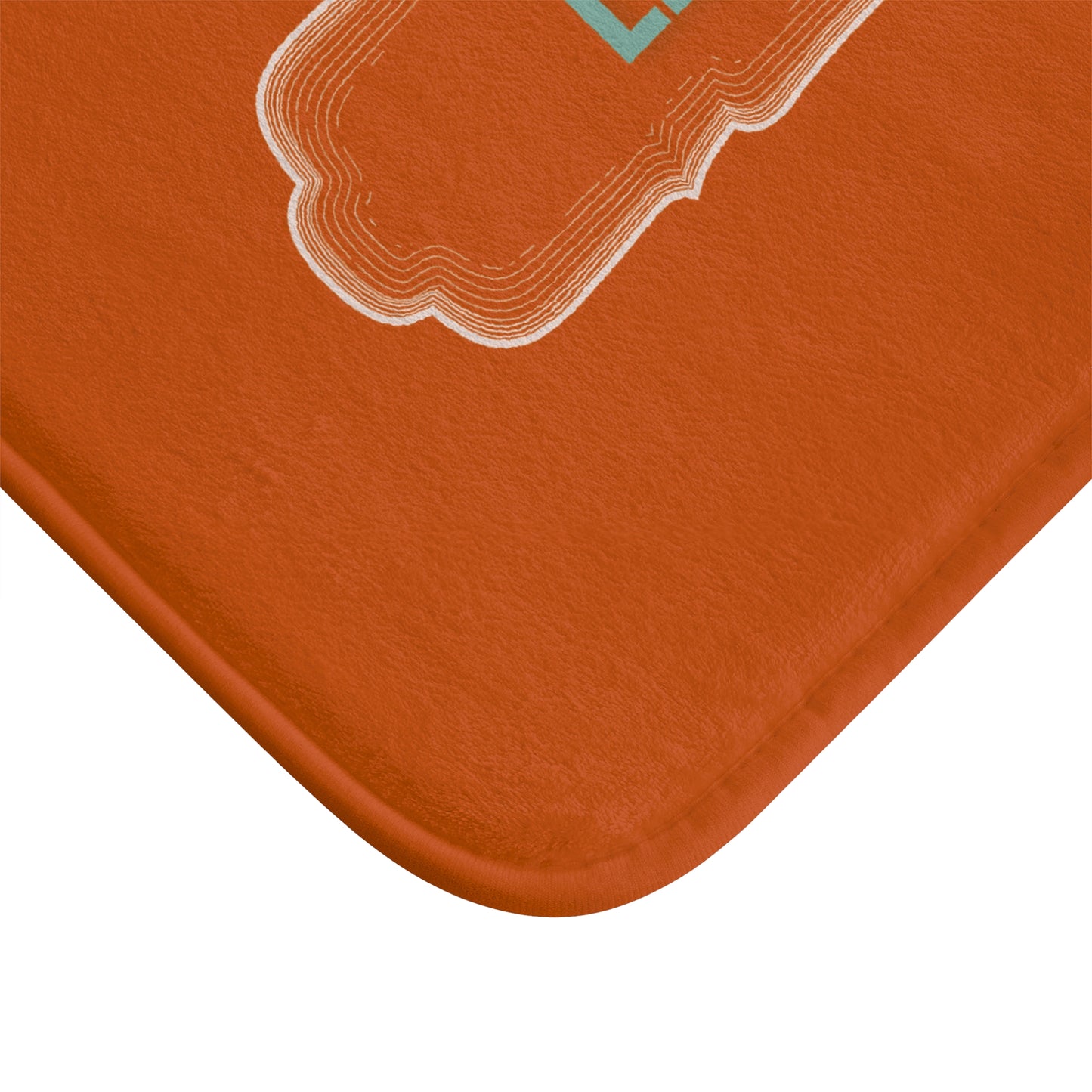 French 'Le Bain' Bath Mat, Terracotta, Chic Bathroom Rug