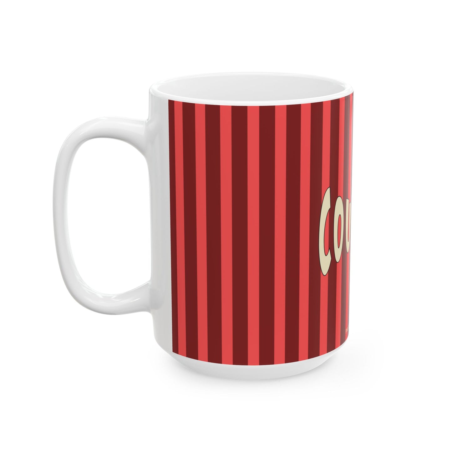 COURAGE - Pass it On-  Ceramic Mug —  Motivational Coffee Cup