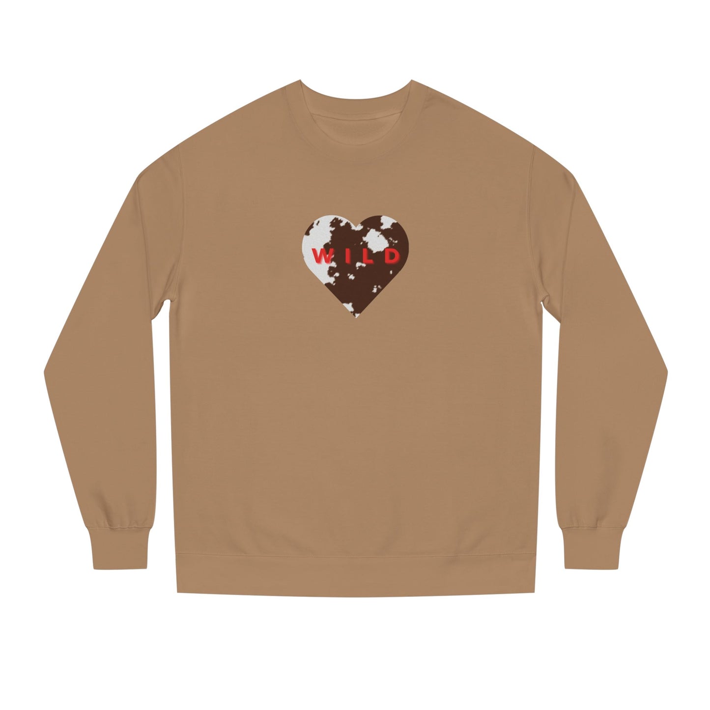 WILD Cowhide Heart Sweatshirt