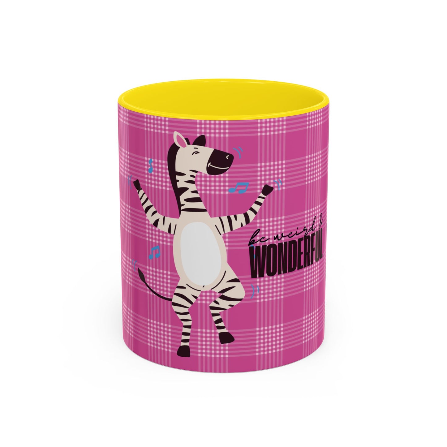 Dancing Zebra 'Be Weird & Wonderful' Accent Coffee Mug — Fun Kid's Mug