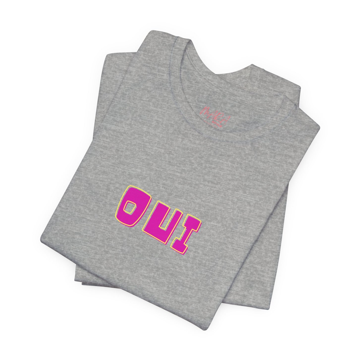 French Bold OUI Tee, Summer Colors