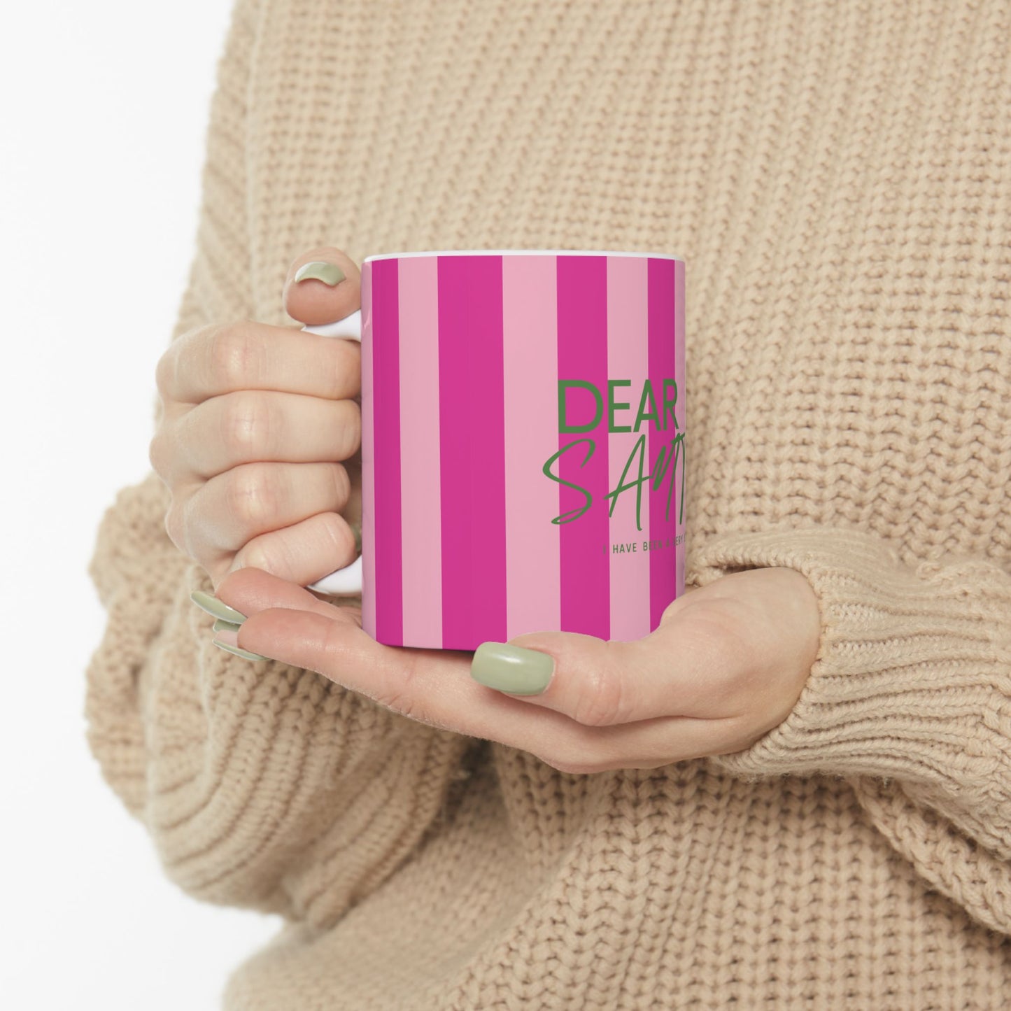 Dear Santa Playful Pink Cup, Preppy Girls